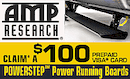 AMP Research Powerstep $100 Offer!